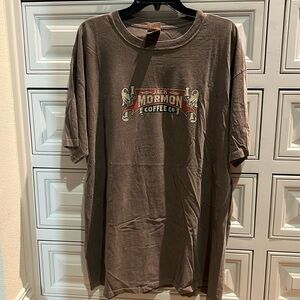 XL Jack Mormon Coffee Co. SS brown tshirt